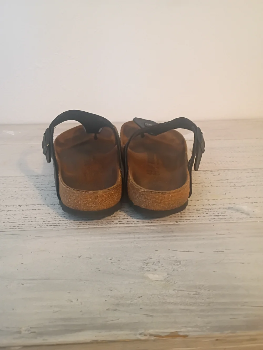 Birkenstock Gizeh Birko-Flor Black Slide Sandals